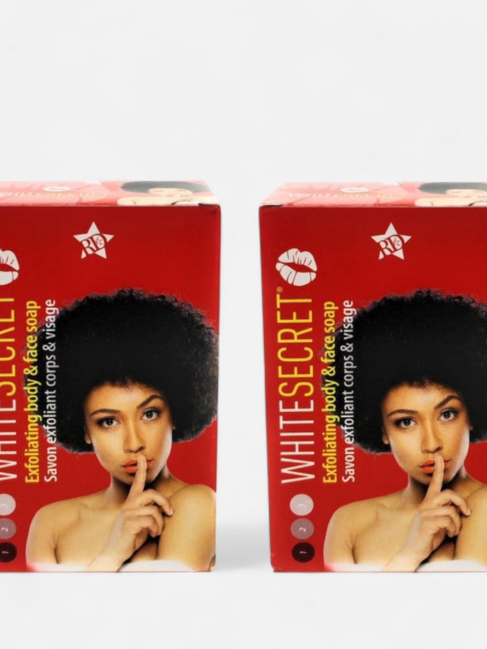 2-PK White Secret Exfoliating Body & Face Bar Soap – 6.7 oz